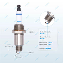 TECHIE TISS9409 Industrial spark plug replaces Champion RTL85G 556 /GPG 6385515 / STITT CPM-2SGA40L suitable for different engines