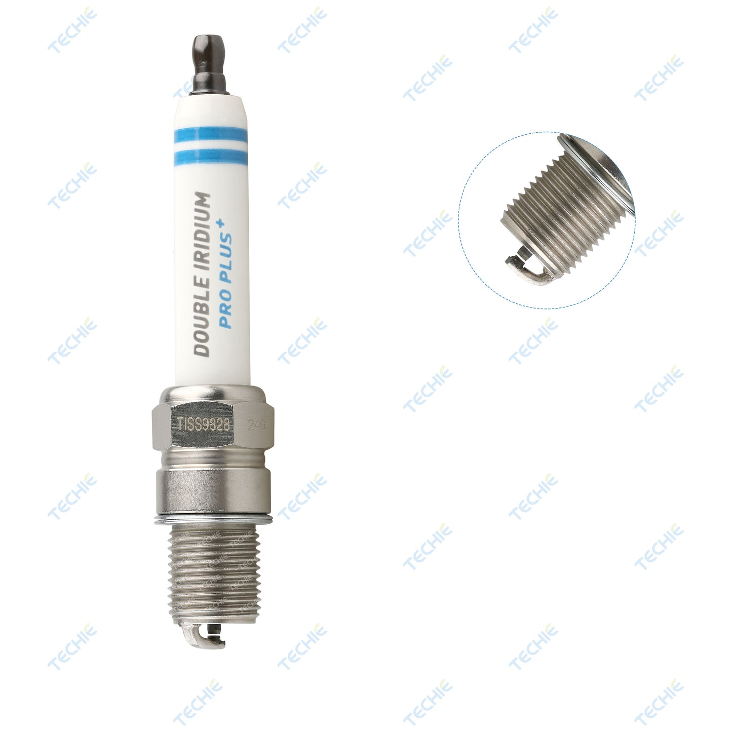 TECHIE Industrial spark plug TISS9828 replaces Bosch 7308 - MR3DII360 - 0 242 356 515 CAT3516, DEUTZ TBG616, MAN E3262,E3268 / Refer.51.25923-0059