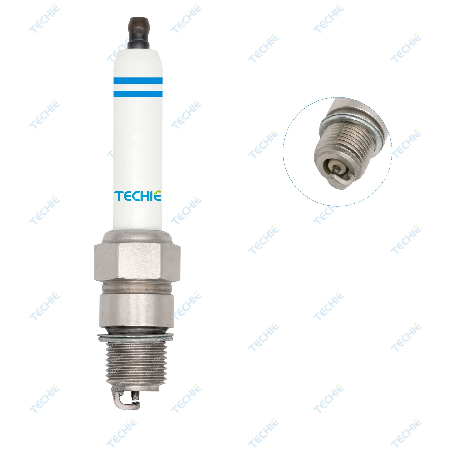 TECHIE industrial spark plugs for CAT, Cummin, Perkins, Wakeusha, Guascor, and Wartsilla gas engines. Replaces Bosch 7308 - MR3DII360 - 0 242 356 515, CAT3516, DEUTZ TBG616, MAN E3262,E3268.