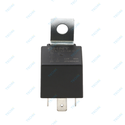 Techie TKRB4241 4pin 12V automotive Relay with fixing plate, suitable for cars, motorcycles, trucks