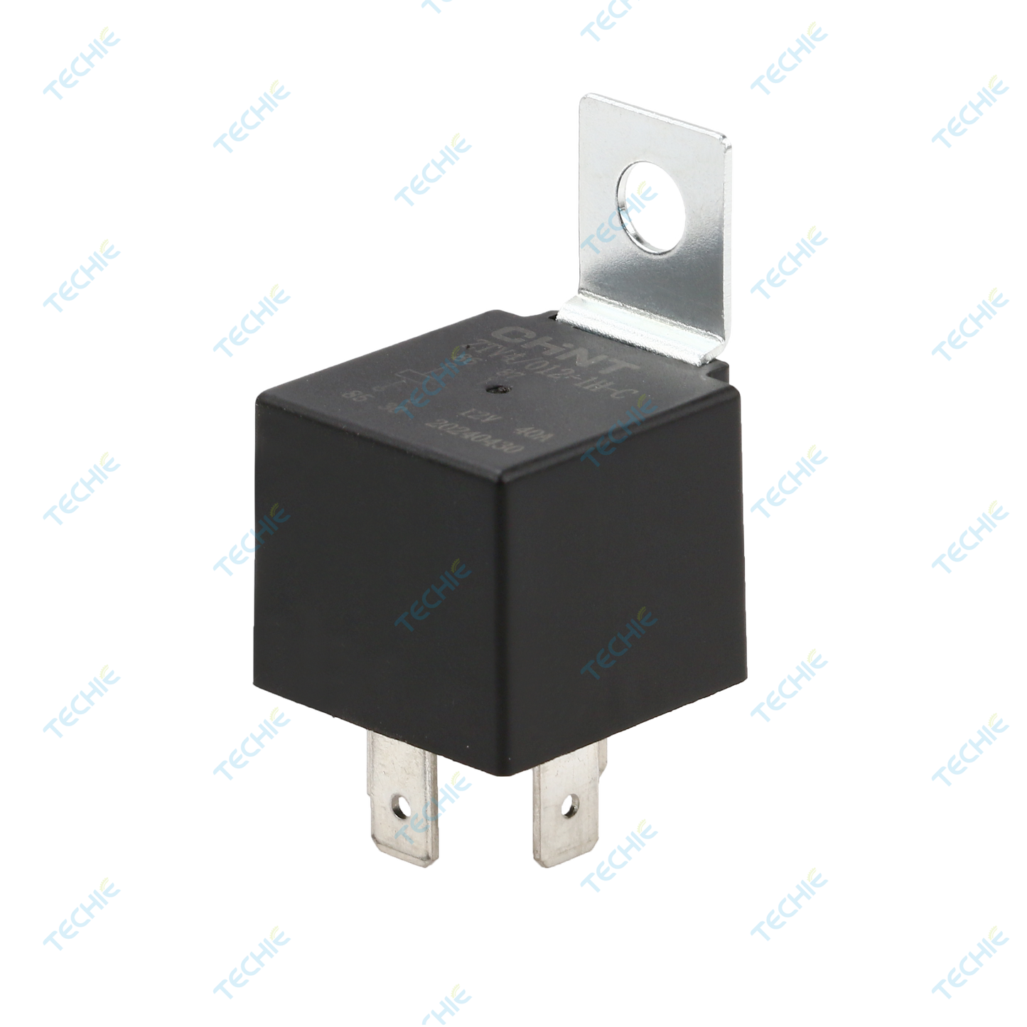 Techie TKRB4241 4pin 12V automotive Relay with fixing plate, suitable for cars, motorcycles, trucks
