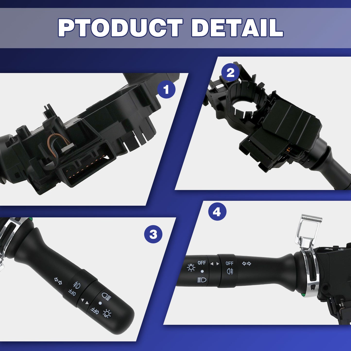 Techie TMIS3880 Turn Signal Switch Universal Multifunction Switch Indicator Light Stalk Steering Column B000612880 Compatible with Aygo 2005-2014 107