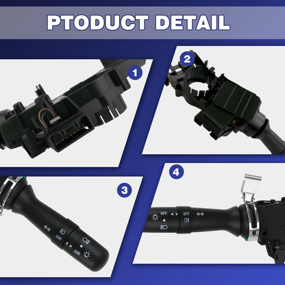 Techie TMIS3880 Turn Signal Switch Universal Multifunction Switch Indicator Light Stalk Steering Column B000612880 Compatible with Aygo 2005-2014 107