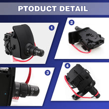 Techie TMTS1638 Turn Signal Switch Universal Multifunction Switch Indicator Light Stalk Steering Column 255405605R ， 7701057089    Compatible with Kangoo Il    Express
