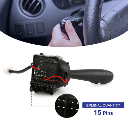 Techie TMTS1981 Turn Signal Switch Universal Multifunction Switch Indicator Light Stalk Steering Column 8201167981 ，255405005R Compatible with Kompatibel mit Dacia Duster SUV