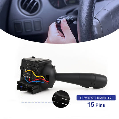 Techie TMTS1988 Turn Signal Switch Universal Multifunction Switch Indicator Light Stalk Steering Column 8201167988 ，681726046R Compatible with Dacia Dokker Lodgy Logan II Sandero II Renault Clio lV