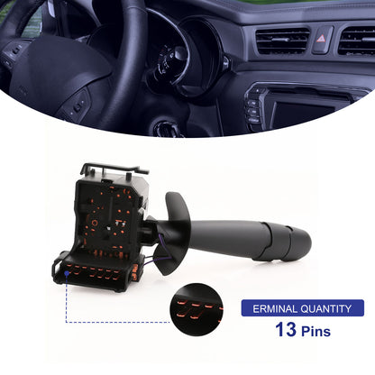 Techie TMWS2638 Turn Signal Switch Universal Multifunction Switch Indicator Light Stalk Steering Column 7701048915 ，4432044 Compatible with VIVARO COMBI J7