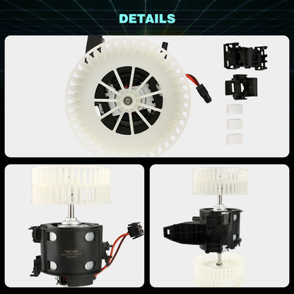 Techie Gebläsemotor Kompatibel mit 525i 525xi 528i 530i 530xi 535i 545i 550i 645Ci 650i M5 M6,Replacement for 64116933910,6933910