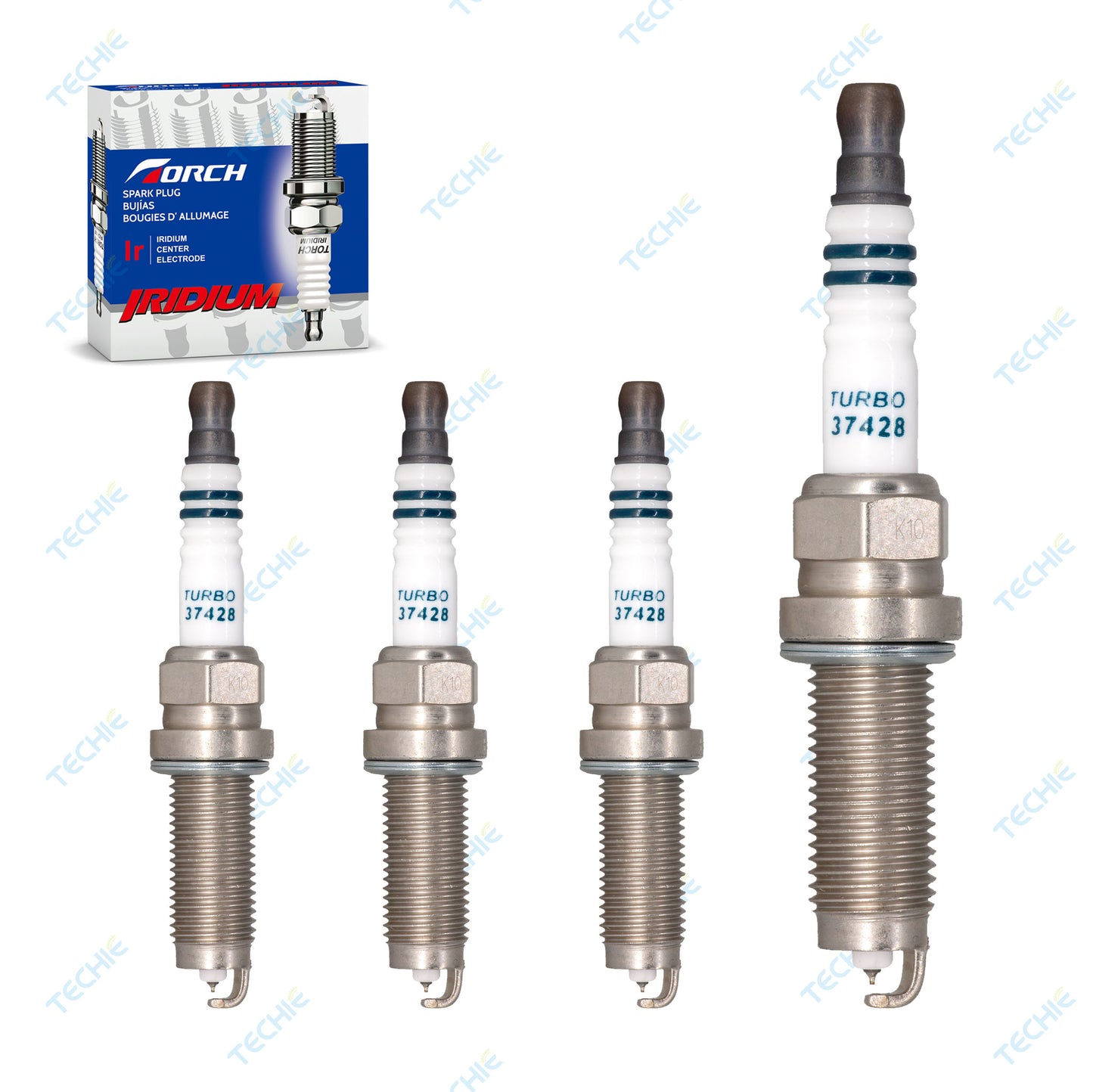 TORCH TORCH13(LD8RBIP) Iridium Spark Plug  Replace for NGK ILZKAR8H8S