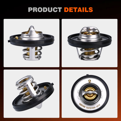 Techie Engine Thermostat 7420-195 Compatible with Jeep Commander,Grand Cherokee 3.7L,Coolant Thermostat For Ram 1500 2011-2013,Dodge Durango 2000-2009,for Chrysle Aspen 4.7L 2007-2009,195°F