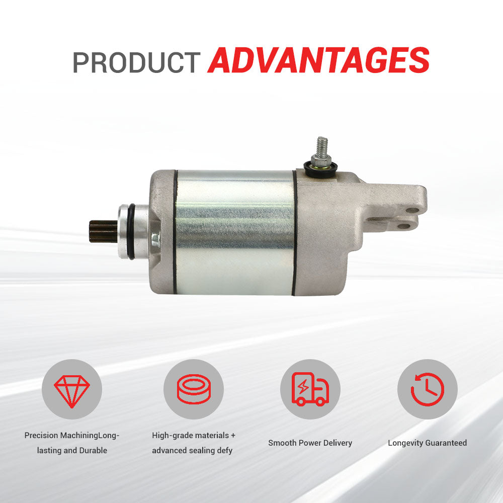 Techie TS1S8021 Starter Motor Replacement for 31200-HA7-305,31200-HA7-315,31200-HA7-671,SM13233,SMU0030 Fit for HONDA ATV TRX350 1986