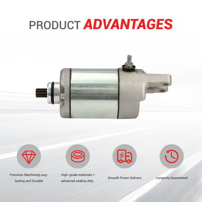 Techie TS1S8021 Starter Motor Replacement for 31200-HA7-305,31200-HA7-315,31200-HA7-671,SM13233,SMU0030 Fit for HONDA ATV TRX350 1986