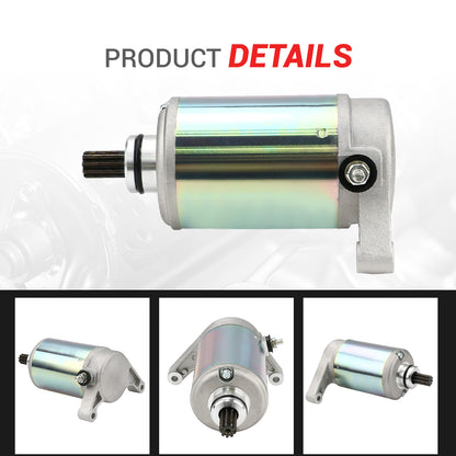 Techie TS1S8050 Starter Motor Replacement for 1UV-81800-50,1YW-81800-50,2HR-81800-51,4SH-81800-00,2HR-81800-52，SMU0065 Fit for YFM350,YFM350F,WARRIOR 350,Raptor 350,BIG BEAR 350,Kodiak 350,Kodiak 400