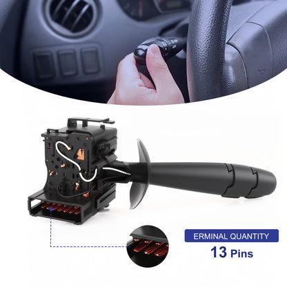 Techie TMTS1612 Turn Signal Switch Universal Multifunction Switch Indicator Light Stalk Switch 251590 ,2556000QAE    Compatible with Renault Espace IV