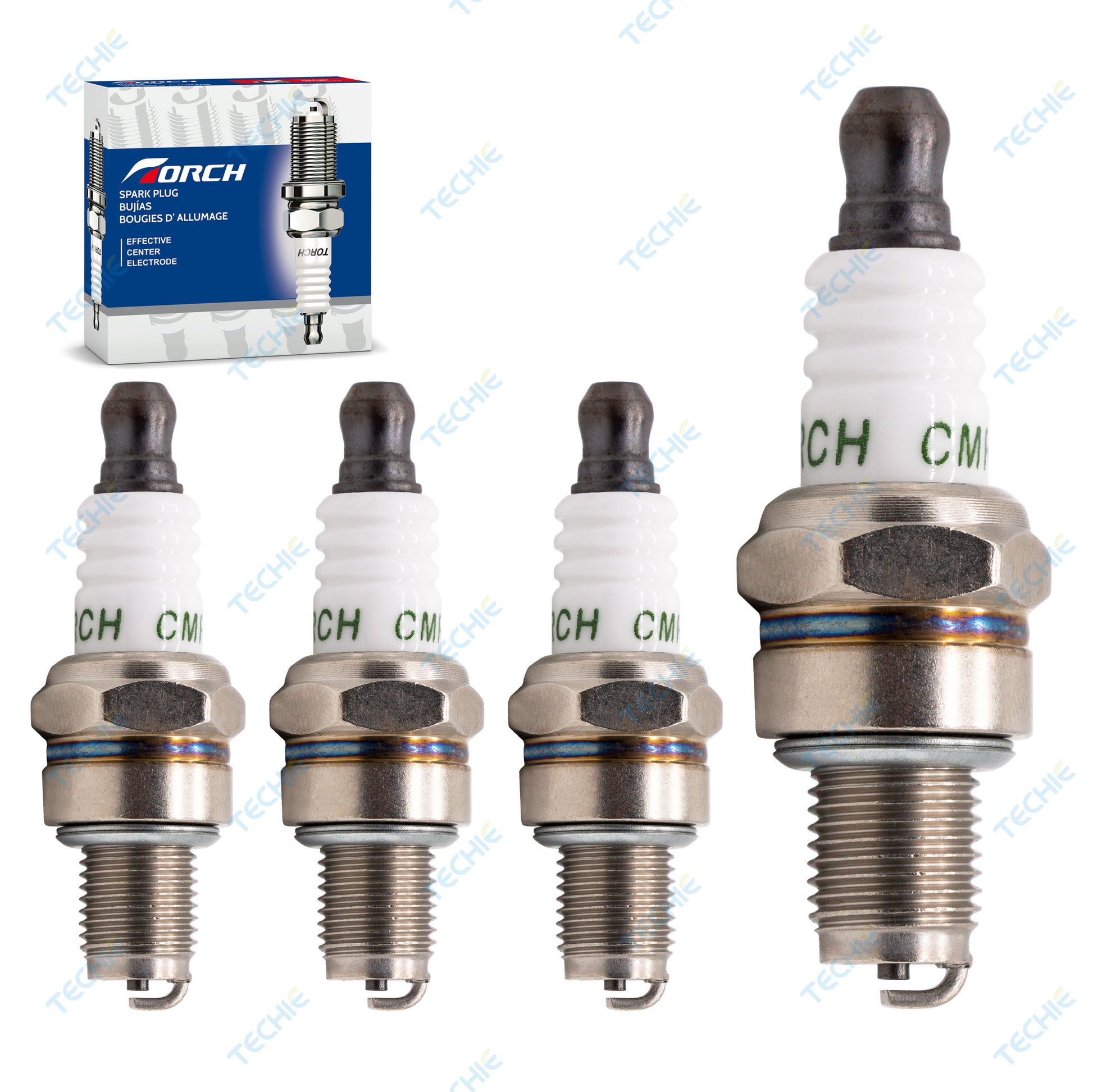 Techieautoparts,Nickel Spark Plug,for Autolite 4194,for  Honda 31915-Z0H-0030 