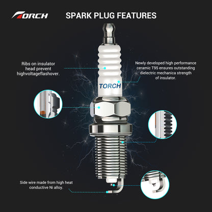 TORCH LD6RIU-11 Iridium Spark Plug for Nissan Renault