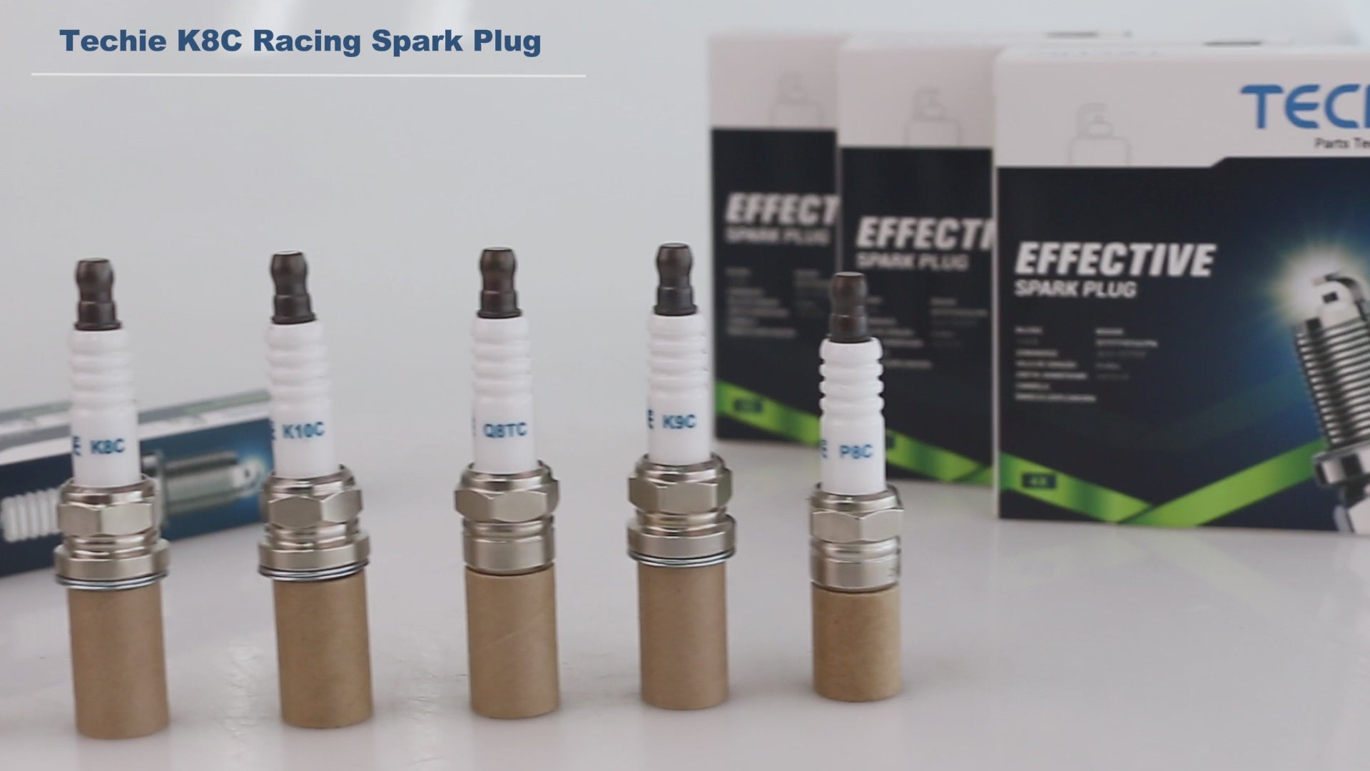 TECHIE K8C Racing Spark Plugs Replacement for NGK 4554 R5671A-8