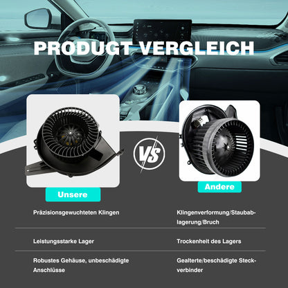 Techie Gebläsemotor kompatibel mit VW Polo 2003–2010, für AU-DI A1 Sportback A2 8X 8Z0, für Seat Cordoba Lbiza, Skoda Fabia I II, Ersatz für 6R1819015 6Q1819015