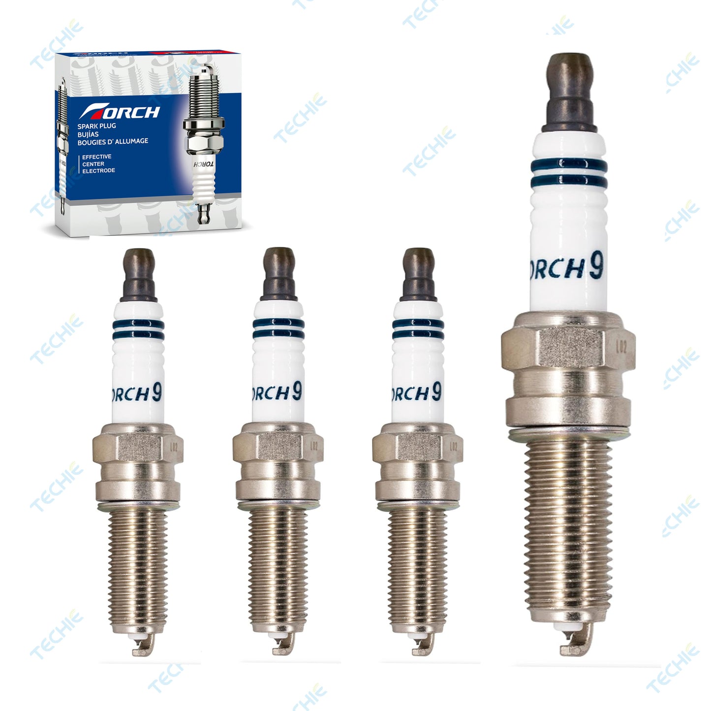 TORCH TORCH9 Iridium Spark Plug Replace for NGK LKR8GI-8
